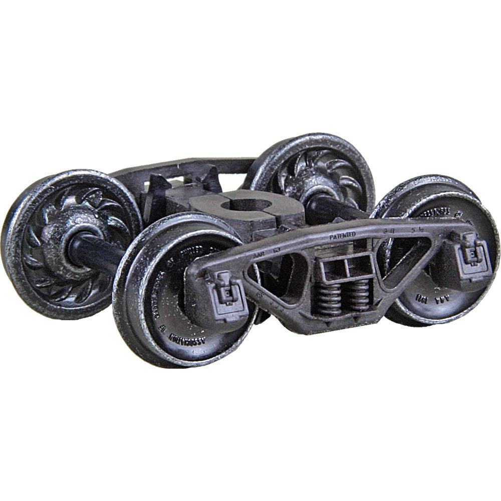 Kadee Bettendorf 50-Ton Self-Centering HGC Trucks -- Code 88 (.088") 33" Ribbed-Back RP-25 Wheels 1 Pair - 380-1565