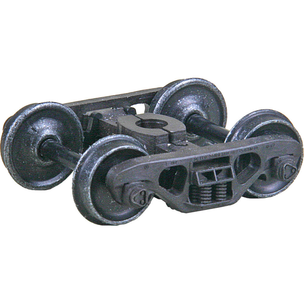 Kadee Barber(R) S-2 70-Ton Roller Bearing Self-Centering HGC Trucks -- Code 88 (.088") 33" Smooth-Back RP-25 Wheels 1 Pair - 380-1570