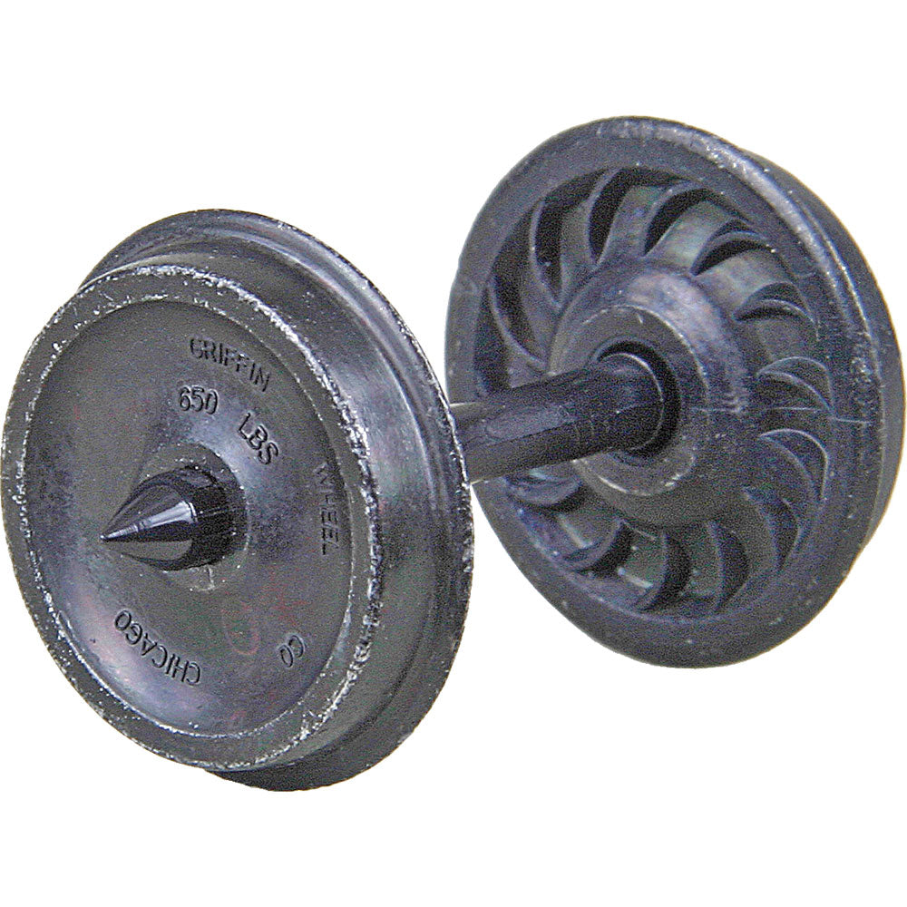 Kadee 24" Griffin Ribbed-Back Wheelsets pkg(8) - 380-300