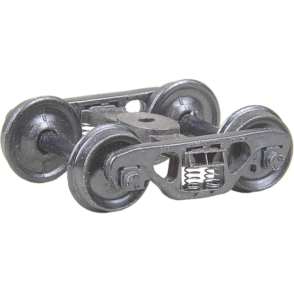 Kadee Barber(R) S-2 70-Ton Roller Bearing Fully Sprung Metal Trucks -- Code 110 (.110") 33" Smooth-Back RP-25 Wheels 1 Pair - 380-518