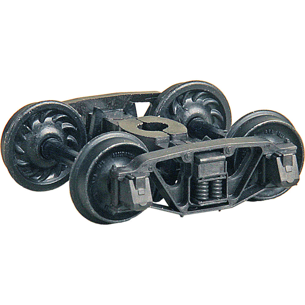 Kadee Andrews Trucks w/33" Code 110 Ribbed-Back Metal Wheels -- pkg(2) - 380-571