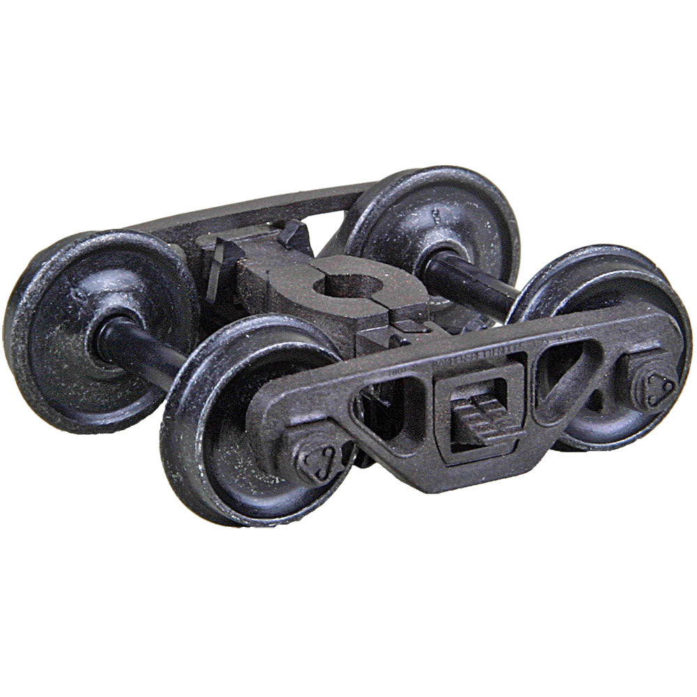 Kadee Barber - Bettendorf Self-Centering HGC Leaf-Spring Caboose Trucks -- Code 110 (.110") 33" Smooth-Back RP-25 Wheels 1 Pair - 380-582