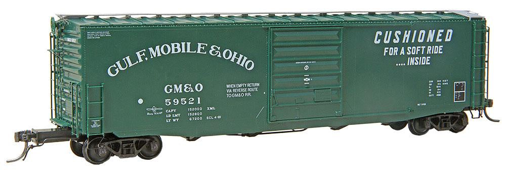 Kadee 6422 HO Gulf Mobile & Ohio (GM&O) 50' PS-1 Boxcar #59521