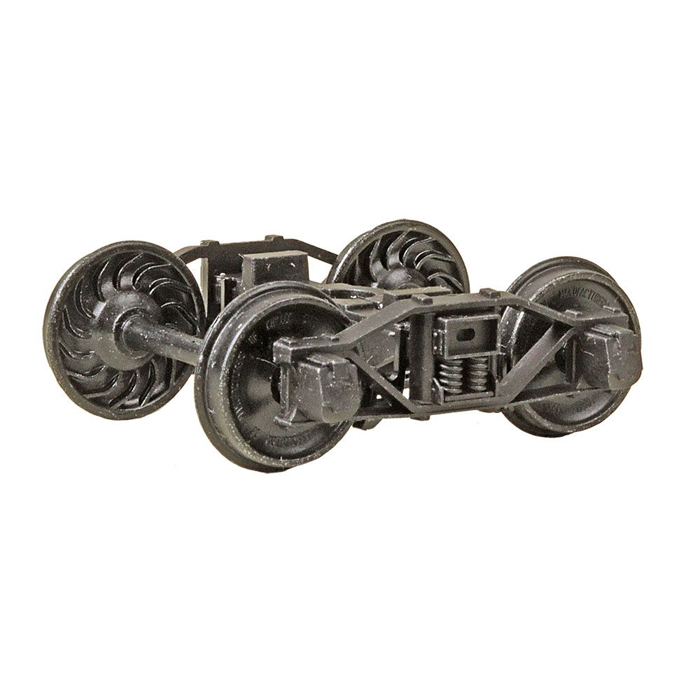 Kadee #752 O Scale 2 Rail Arch Bar Metal Trucks with 33" Ribbed Back Metal Wheels