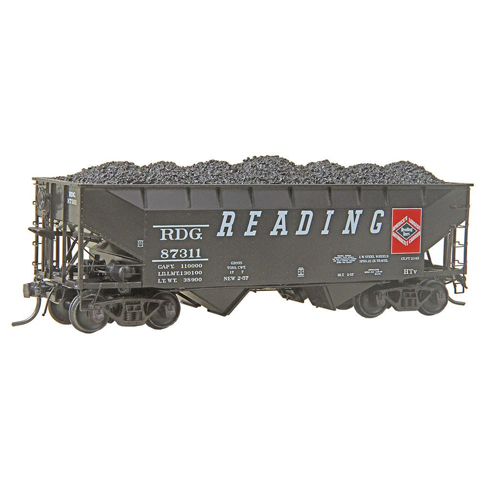 Kadee #7530 HO Scale Reading RDG #87311 - 50 Ton AAR "Standard" 2 Bay Open Hopper