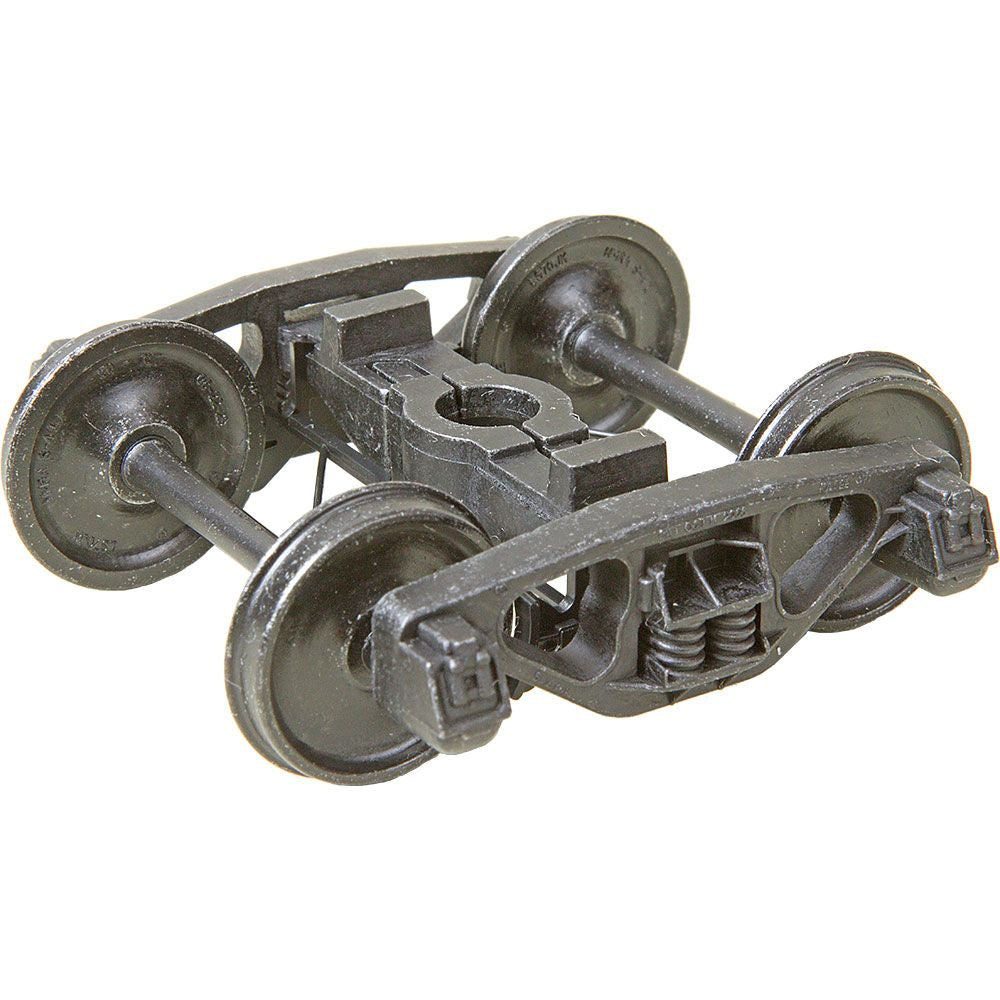 Kadee #756 O Scale 2 Rail AAR Bettendorf Style Metal Trucks with 33" Smooth Back Metal P48 Wheels