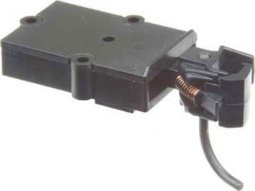 Kadee Coupler w/Straight Centerset Shank In Standard Draft Gear Box -- Black, 1 Pair - 380-830