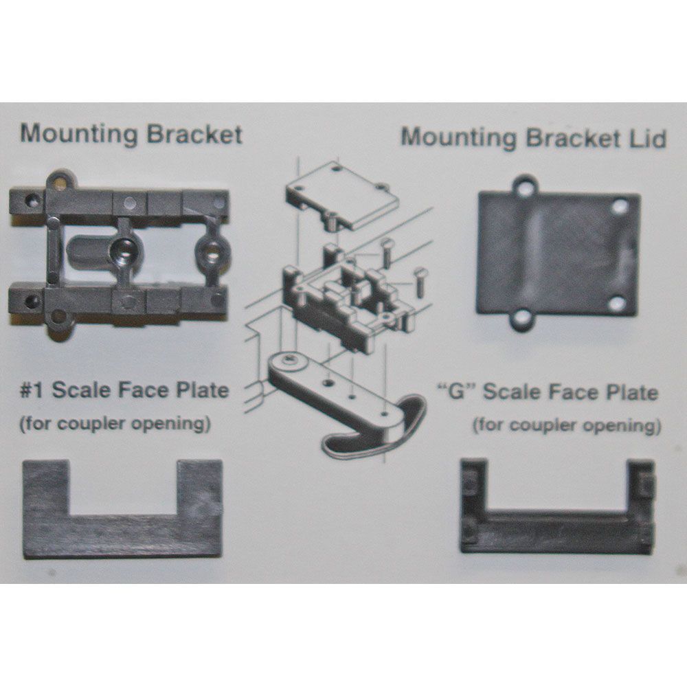 Kadee Conversion Packet -- For Mounting #820 or 830 On Aristo-Craft GE U25B Locos, Less Couplers - 380-884