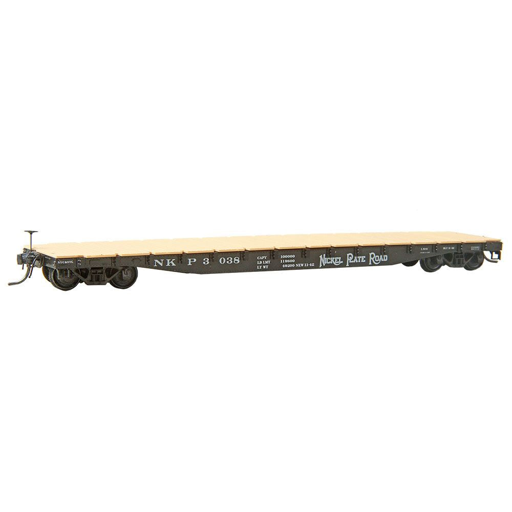 Kadee HO Scale Nickel Plate NKP #3038 - RTR 50 Ton AAR Flat Car