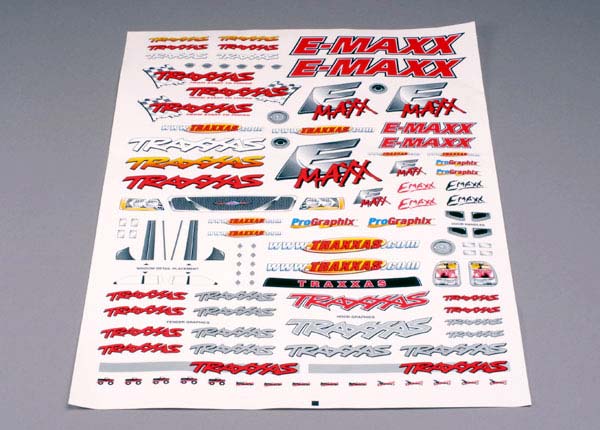 Traxxas 3913 Decal Sheet, E-Maxx
