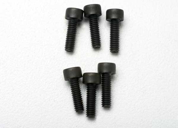 Traxxas 3965 Screws , 2.5x8mm cap-head machine (6) - TRA3965
