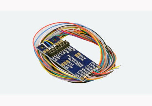 Adapter board PluX22 for 9 outputs.Soldering pads+wires