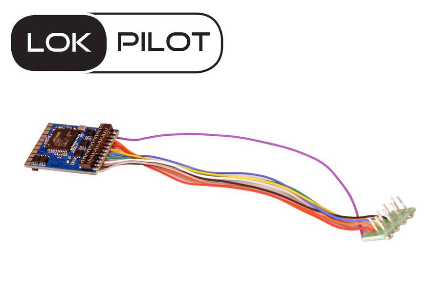 LokPilot 5 DCC-MM-SX-M4 Multi-Protocol Control-Only Decoder -- NEM652 8-Pin Interface