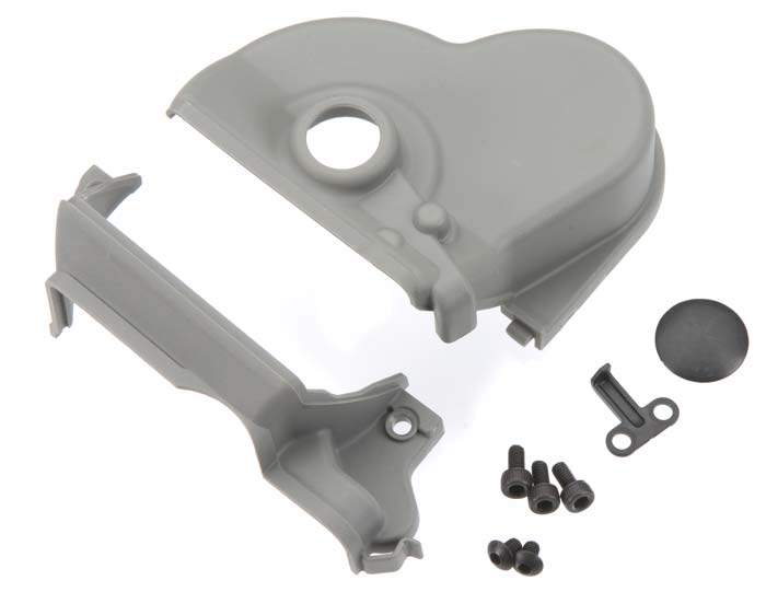 Traxxas 3977R Cover, gear (upper & Lower) (1)/ dust plug (1)/ 3x6mm CS (3) (for single Motor installation, use with Motor Plate #3997X) - TRA3977R