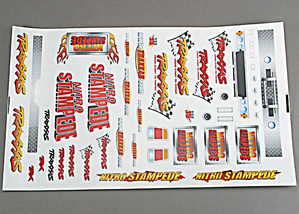 Traxxas 4113 Decal Sheet, Nitro Stampede