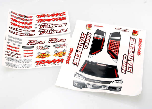 Traxxas 4113X Decal Sheets , Nitro Stampede - TRA4113X