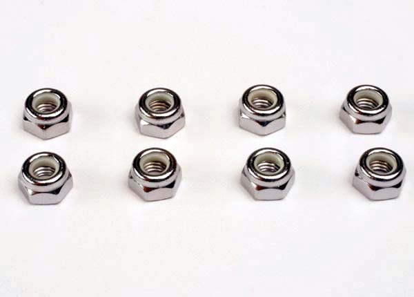 Traxxas 4147 Nuts , 5mm nylon locking (8) - TRA4147