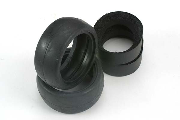Traxxas 4370 Tires , slick (f / r) (2) (with foam Inserts) - TRA4370