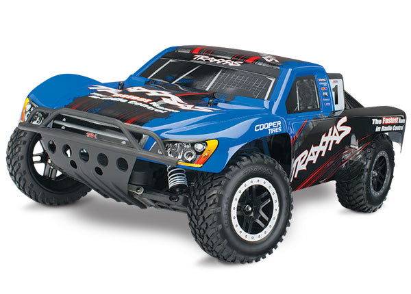 Traxxas 44056-3 Nitro Slash: 1/10-Scale Nitro-Powered 2WD Short Course Racing Truck  - Blue - TRA44056-3-BLUE