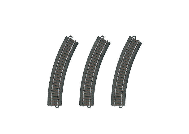 Marklin 20130 HO 3-Rail C Track - My World -- Curved Sections pkg(3) 14-3/16"  36cm Radius R1 30 Deg