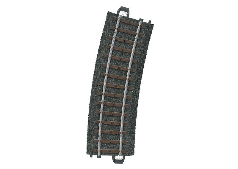 Marklin 24215 3-Rail C Track -- R2 Curve, 17-1/4"  43.8cm Radius, 15 Degrees