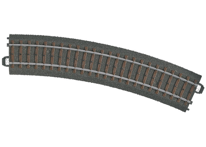 Marklin 24224 3-Rail C Track -- R2 Curve - 17-1/4"  43.8cm Radius, 24.3-Degree