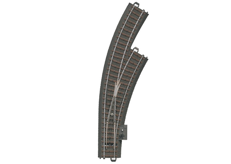 3-Rail C Track -- Right Hand Manual Curved Turnout