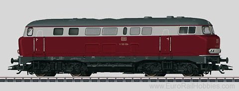 Marklin Diesel Class V 160 Lollo - 3-Rail - Digital &amp; Sound Equipped -- German Federal Railway (Era III; crimson, gray) - 441-37741