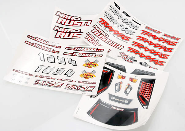 Traxxas 4413X Decal Sheets , Nitro Rustler‚‚ - TRA4413X