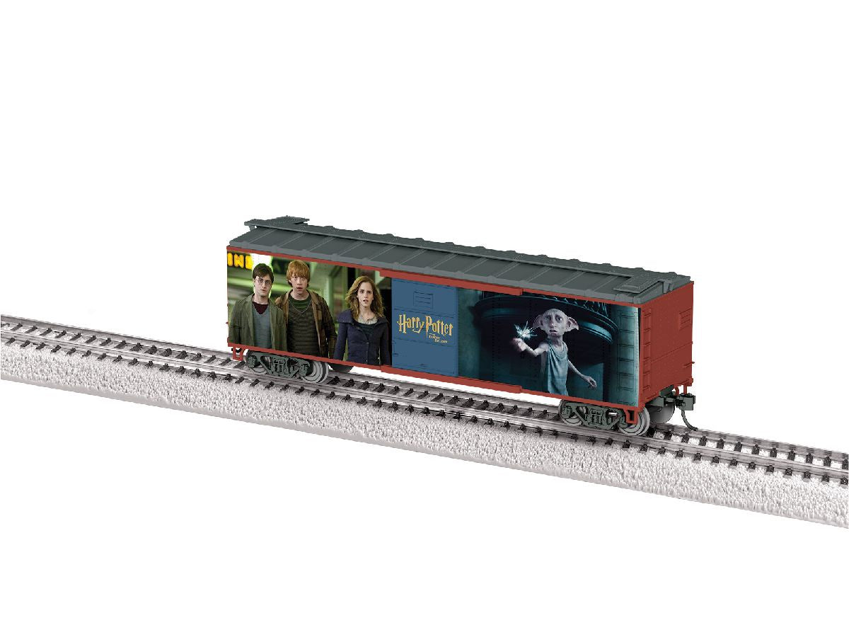 Lionel HO 2654190 40' Steel Flat-End Boxcar - Ready to Run -- Harry Potter and the Deathly Hallows Part 1 & 2 (4 Movie Scenes)