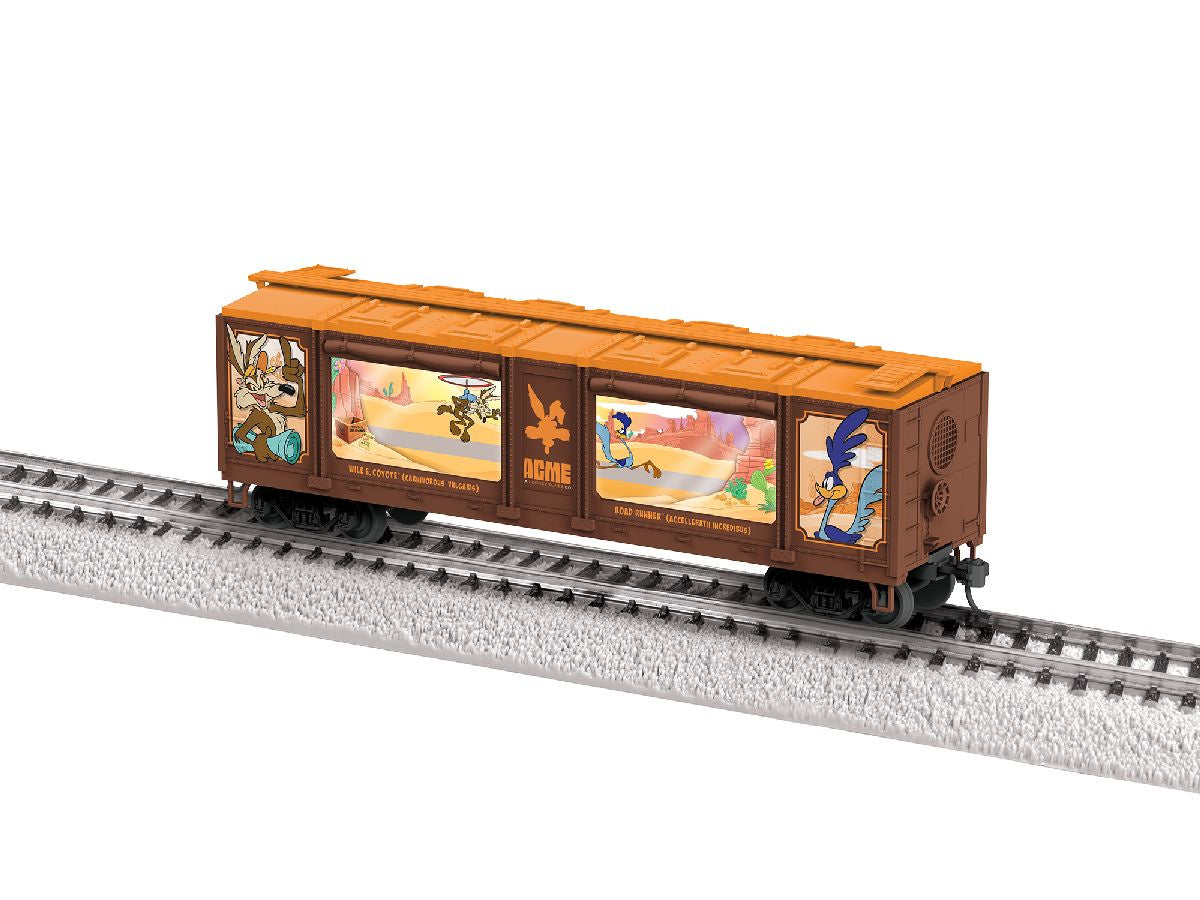 Lionel HO 2654210 Aquarium Car - Ready to Run -- Looney Tunes Roadrunner & Wile E. Coyote