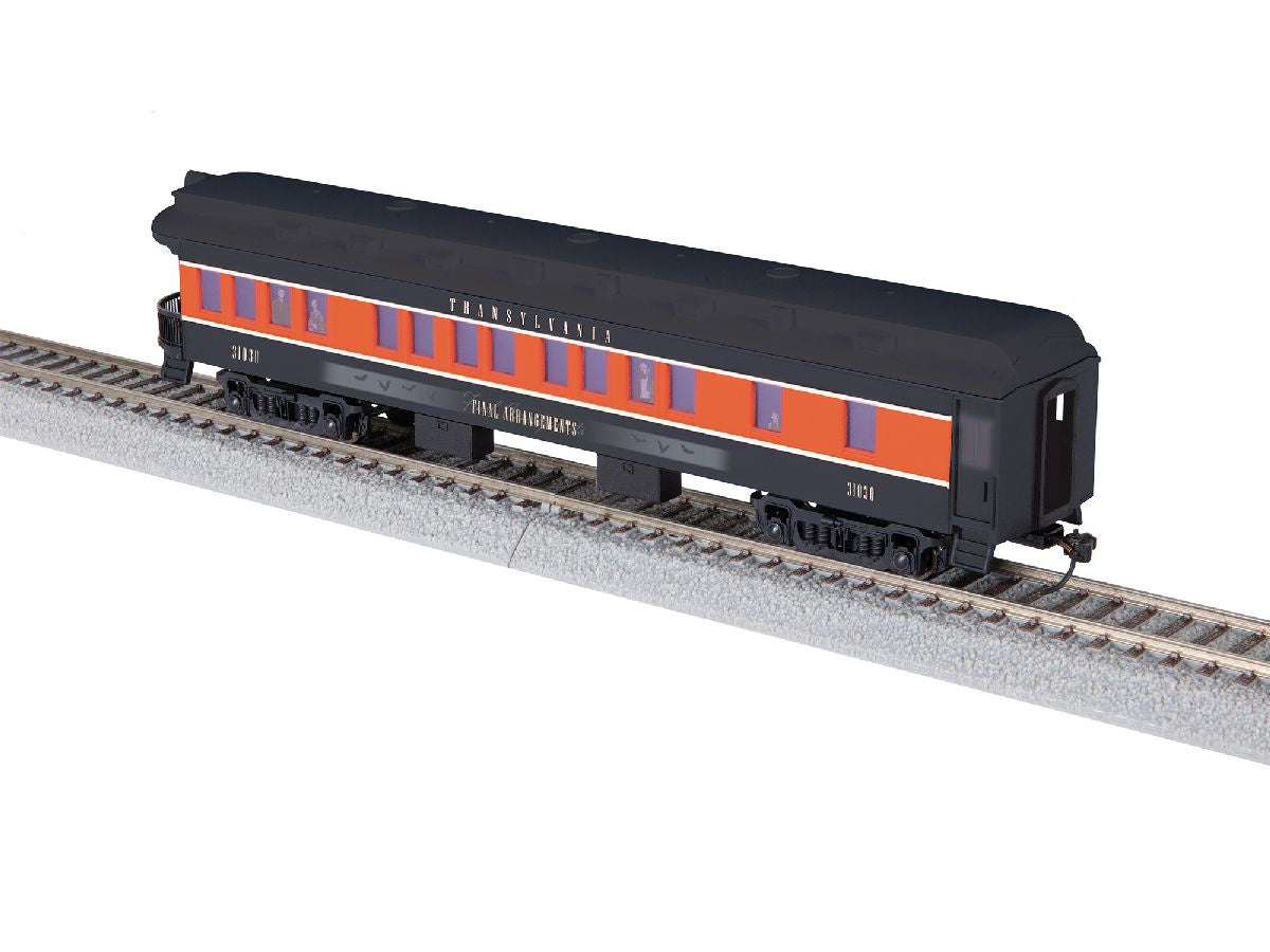 Lionel HO 2655030 Heavyweight Observation - Ready to Run -- Transylvania Railroad #31030 (black, orange, white)
