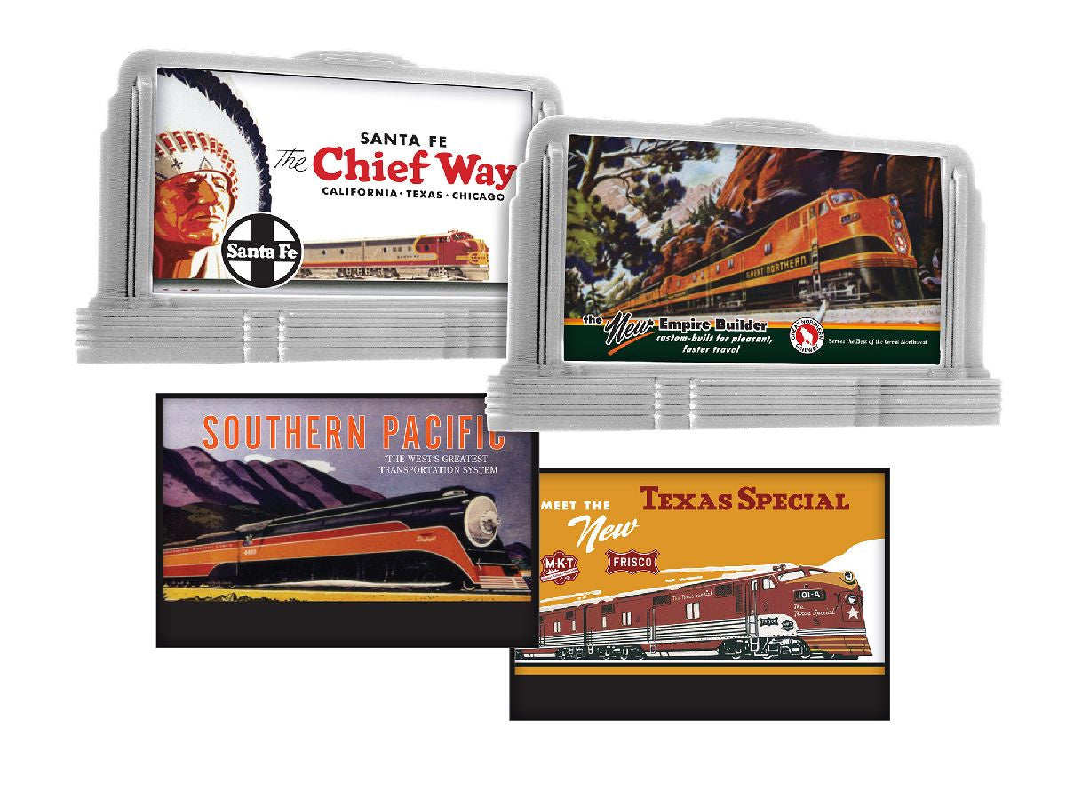 Lionel HO 2657030 Railroad Billboard 2 Pack -- West #1 (ATSF, SP)