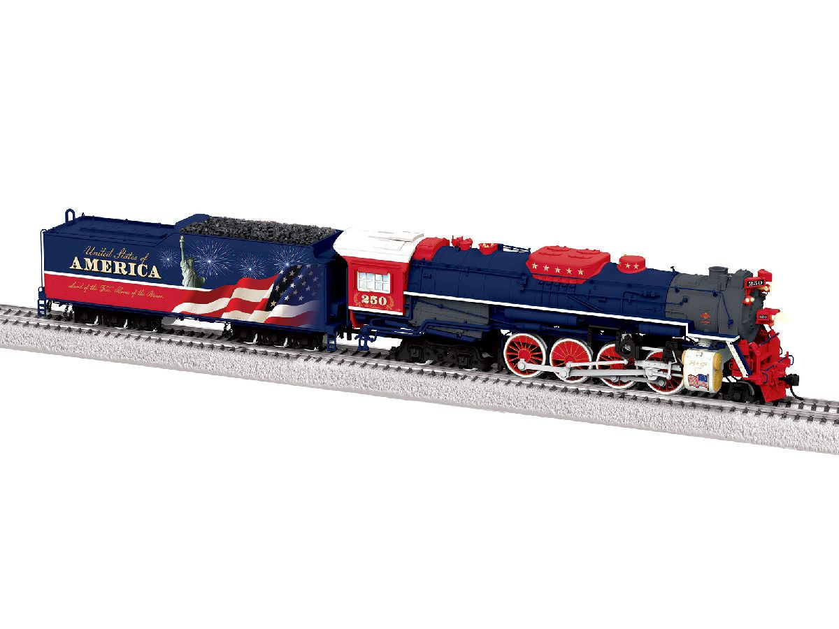 Lionel HO 2672010 2-8-4 Berkshire - Sound and DCC -- United States of America #250 (blue, red, white, graphite)