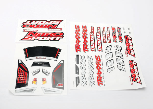 Traxxas 4513R Decal Sheets, Nitro Sport