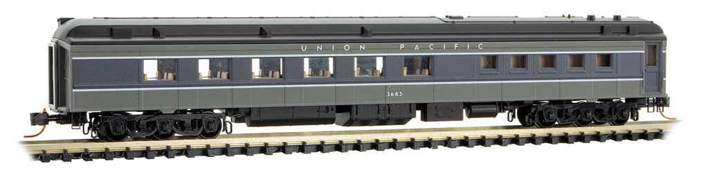 Micro-Trains N 80' HWT DINER CAR - UNION PACIFIC #3683 - 489-14600190