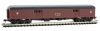 Micro-Trains Pullman Heavyweight 70' Baggage Car - Ready to Run -- Pennsylvania Railroad 7942 (Tuscan, red Keystone Logo) - 489-14700360