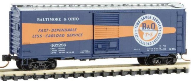 Micro-Trains N 40' STD BOX CAR - BALTIMORE & OHIO #467286 - 489-2000267
