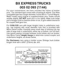Micro-Trains N Scale REA Express Reefer Style Trucks -- With Medium Extension Couplers  1 Pair