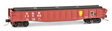 Micro-Trains 489-4600410 50' Gondola w/Fishbelly Sides & - 489-4600410