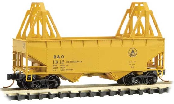 Micro-Trains N 33' TWIN BAY HOPPER - B&O #IB-12 (ICEBREAKER) - 489-5500550