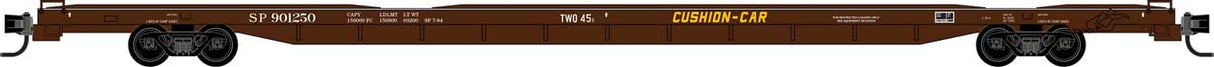 89'4" Flatcar - Ready to Run -- Southern Pacific #901250 (Boxcar Red, yellow)
