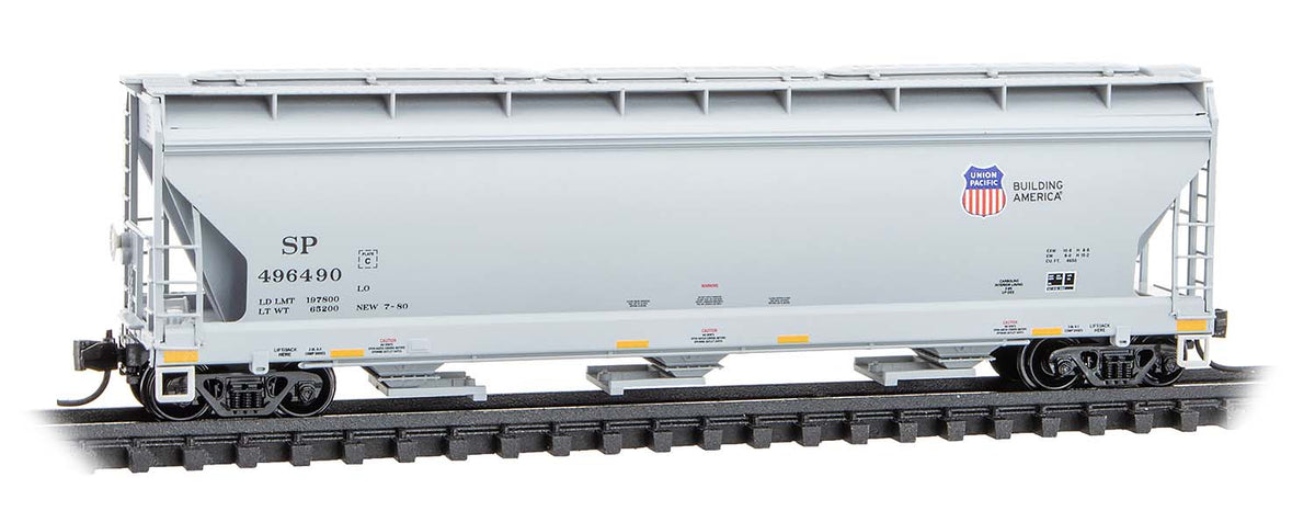 Micro Trains 094 00 970 N ACF 3 Bay Center Flow Covered Hopper With El micro-trains-094-00-970-n-acf-3-bay-center-flow-covered-hopper-with-el