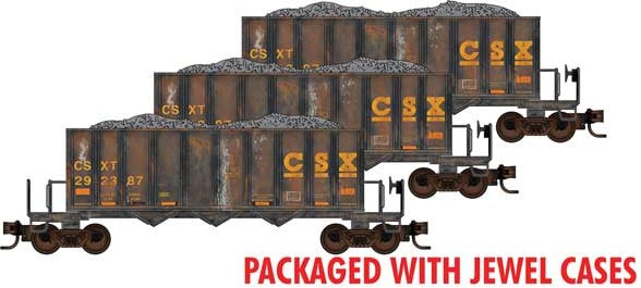 Micro-Trains 43' Hopp 3/ CSX black - 489-98302209