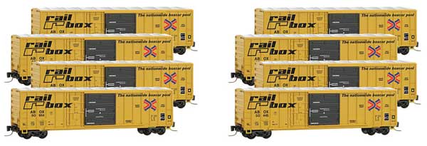 Micro-Trains Z RAILBOX 8-CAR RUNNER PACK - 489-99400811