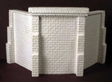 Monroe Models 2 Cut-Stone Bridge Abutments with 4 Wing Walls -- Fits Central Valley Single-Track Truss Bridge (Sold Separately)