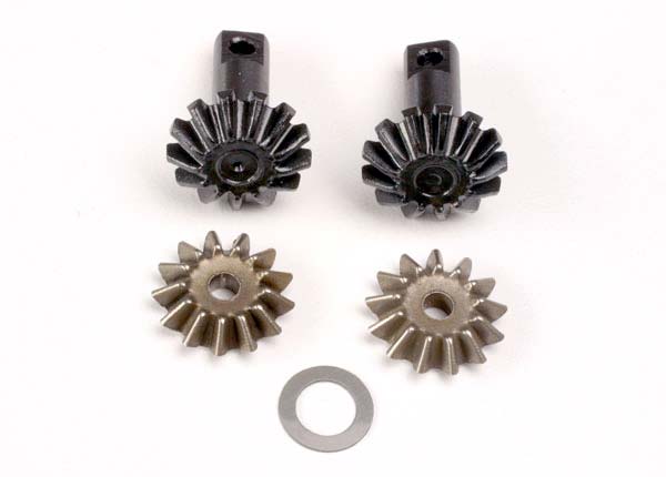 Traxxas 4982 Differential Gear Set: 13-T Output gear shafts (2)/ 13-T spider gears (2)/ spider shaft (1)/ 6x10x0.5mm PTFE-coated washer (1) - TRA4982