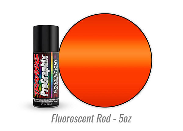 Traxxas 5067 Body paint, ProGraphix, fluorescent - Red (5oz) - TRA5067
