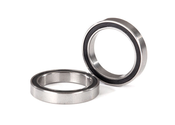 Traxxas 5098A Ball bearings, black rubber sealed (17x23x4mm) (2) - TRA5098A