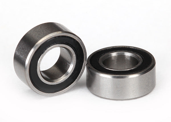 Traxxas 5115A Ball bearings, black rubber sealed (5x10x4mm) (2) - TRA5115A